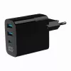 Gembird TA-UC-PDQC30LCD-BK-02 mobilās ierīces lādētājs Universāls Melns AC Ātrā uzlāde Iekštelpām