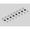 Delock - plaukta atvilktne - melna - 1U - 48,3 cm (19 inch)