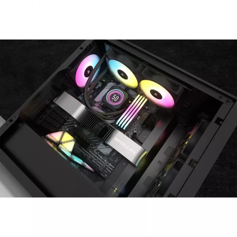 Corsair CW-9060074-WW datora dzesēšanas sistēma Procesors Viss-vienā šķidruma dzesētājs 12 cm Melns 1 gab.