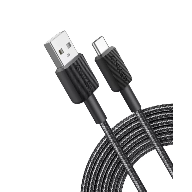 Anker Innovations 322 USB-A uz USB-C kabelis, neilons, 1,8 m, melns - kabelis - digitāls/dati