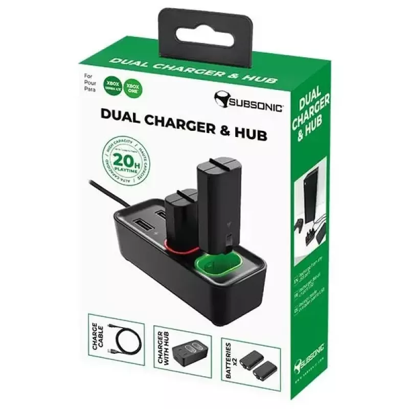 Bateriju uzlādes komplekts Subsonic SA5704 priekš Xbox One Series S X