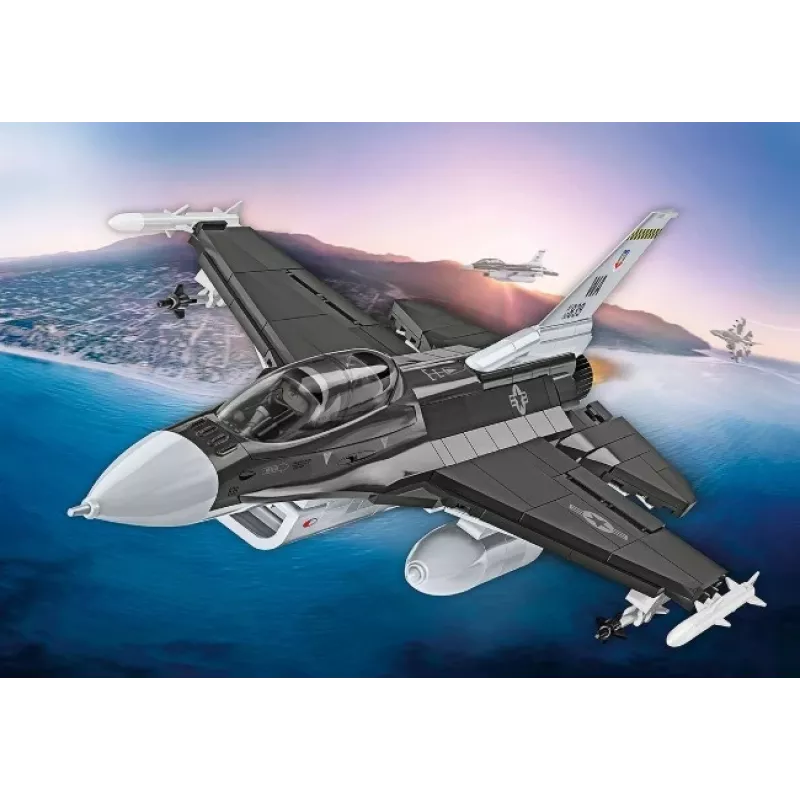 Konstruktoru komplekts Cobi F-16D Fighting Falcon, 436 gab., mērogs nav norādīts