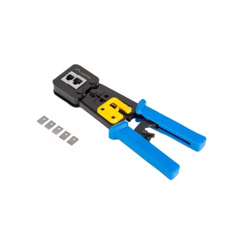 Gofrēšanas instruments LANBERG NT-0204 RJ-45 savienotājiem, melns/zils, 272×110,5×30 mm, 140 g