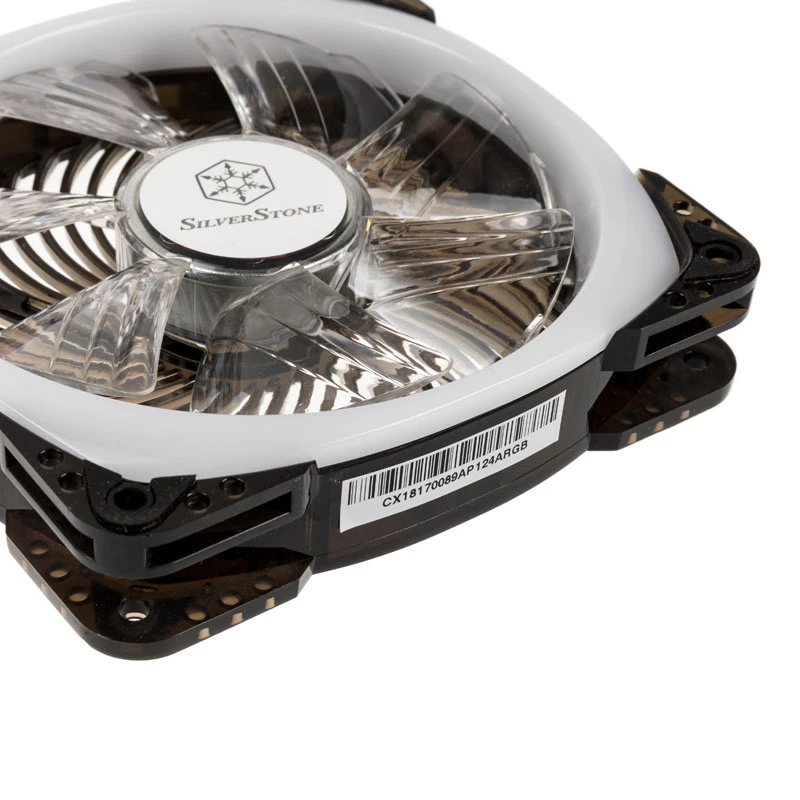 SilverStone SST-AP124-ARGB 120mm ARGB korpusa ventilators - Melns