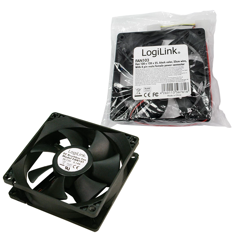 LogiLink FAN103 datora korpusa ventilators