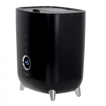 Adler | AD 7972 | Mitrinātājs | 23 W | Ūdens tvertnes tilpums 4 L | Piemērots telpām līdz 35 m² | Ultraskaņas | Mitrināšanas jauda 150-300 ml/h | Melns