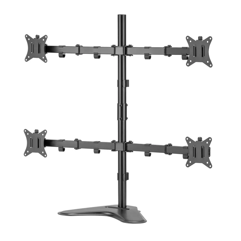 LCD kronšteins SBOX LCD-F048-2 17–32 collu displejiem, atbalsta 4×9 kg, VESA 100×100