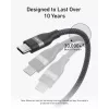 USB-C uz USB-C kabelis Anker A82E2 — 0,9 m, USB C uz USB C, melns