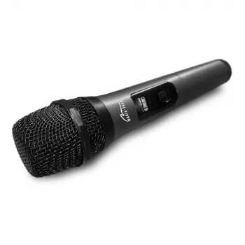 Karaoke mikrofons MEDIA-TECH MT398 bezvadu, USB-C, baterija, 20 m diapazons, melns