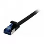 Synergy 21 komutācijas kabelis RJ45, CAT6A 500Mhz, 0,15m, melns, U/FTP, plakans, TPE(Superflex), AWG32, Synergy 21 - Kabeļa tips U-FTP - vadu pāri ar folijas ekranējumu