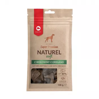 Suņu kārumi MACED 40-0001-0742 Liellopa gaļa 100 g — dabīgs, ciets našķis, 33,7% olbaltumvielu, 22% tauku