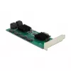 DeLOCK 8 portu SATA PCI Express x1 karte, zema profila formas faktors