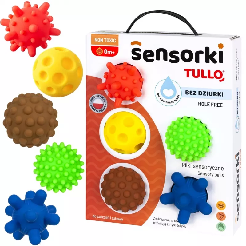 Sensorās bumbiņas bez caurumiem TULLO 5 gab.