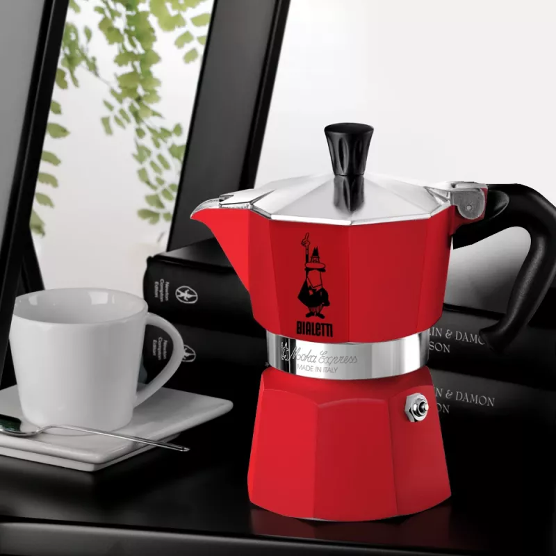 Bialetti Moka Express Moka katliņš sarkans