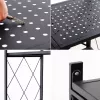 Dārza instrumentu uzglabāšanas plaukts Top e shop Rack FS004 — brīvi stāvošs, cinkots tērauds, 720×340×1270 mm, 50 kg ietilpība