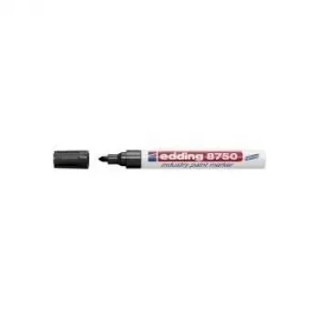 Pastāvīgais marķieris Edding 8750 Bullet Tip melns