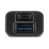 DELOCK USB 3.2 Gen 1 (3.1 Gen 1) 4-portu centrs ar Type-A + Type-C resursdatora pieslēgumu (5000 Mbit/s) melns/caurspīdīgs