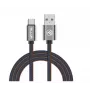 USB datu kabelis Tellur USB uz Type-C 1 m Denim, pīts 1m kabelis uzlādei un datu pārraidei