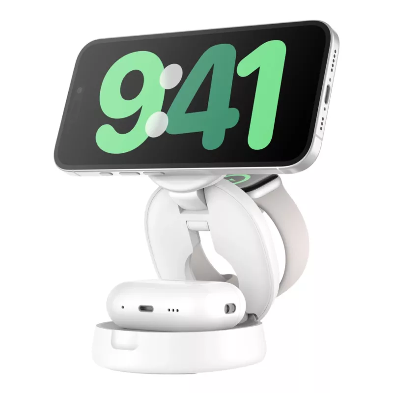 Lādētājs Belkin WIZ034KQWH iekštelpām USB bezvadu ātrā uzlāde balts