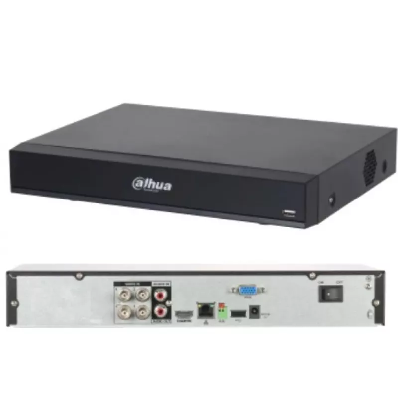 DAHUA DVR 4CH HDCVI XVR7104H-4K-I3 4K izšķirtspējas pentabrid ierakstītājs, 4 kanāli