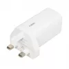 iBOX C-65 Balts, GaN 65W universāls lādētājs ar UK kontaktdakšu