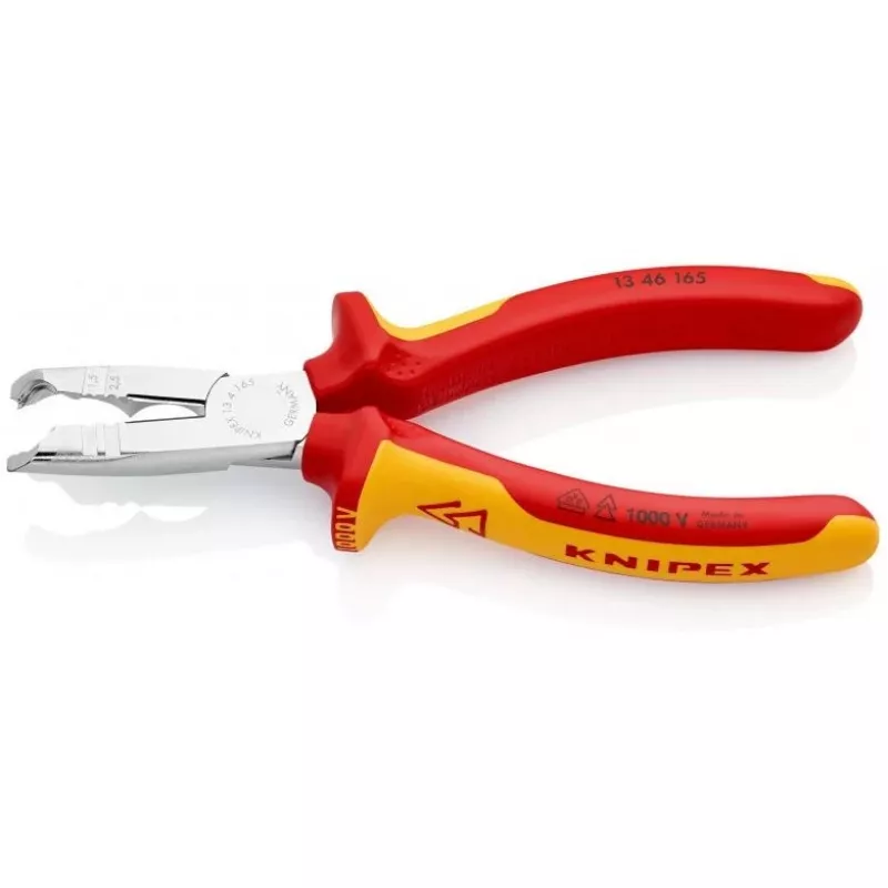 Knipex 13 46 165 kabeļu noņēmējs sarkans, dzeltens
