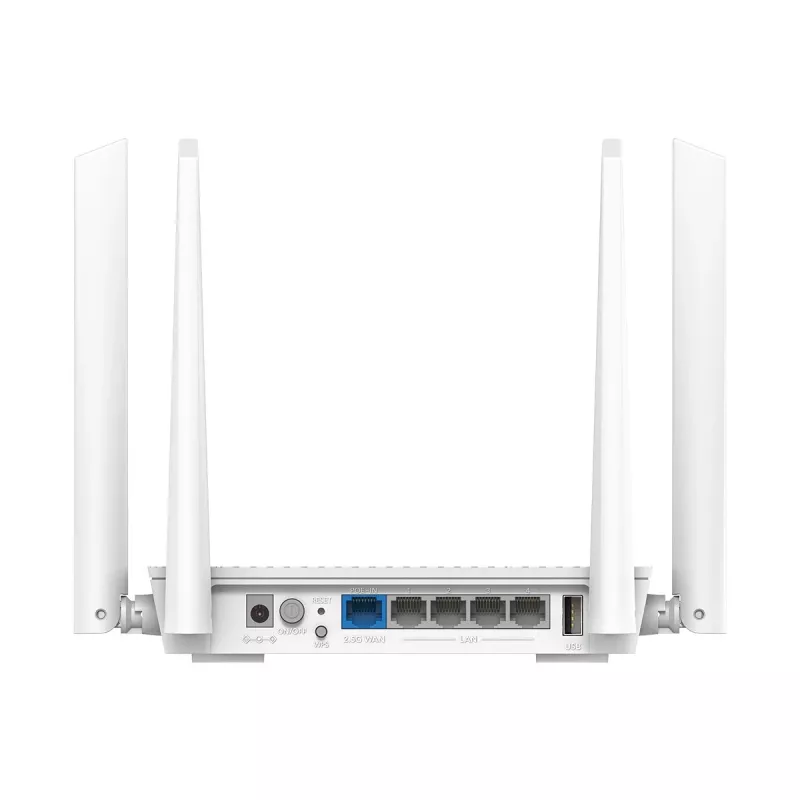 Cudy WR3000P galddatora bezvadu maršrutētājs Wi‑Fi 6 divjoslu 2.4/5 GHz, 2.5 Gigabit Ethernet, 3 LAN porti, balts
