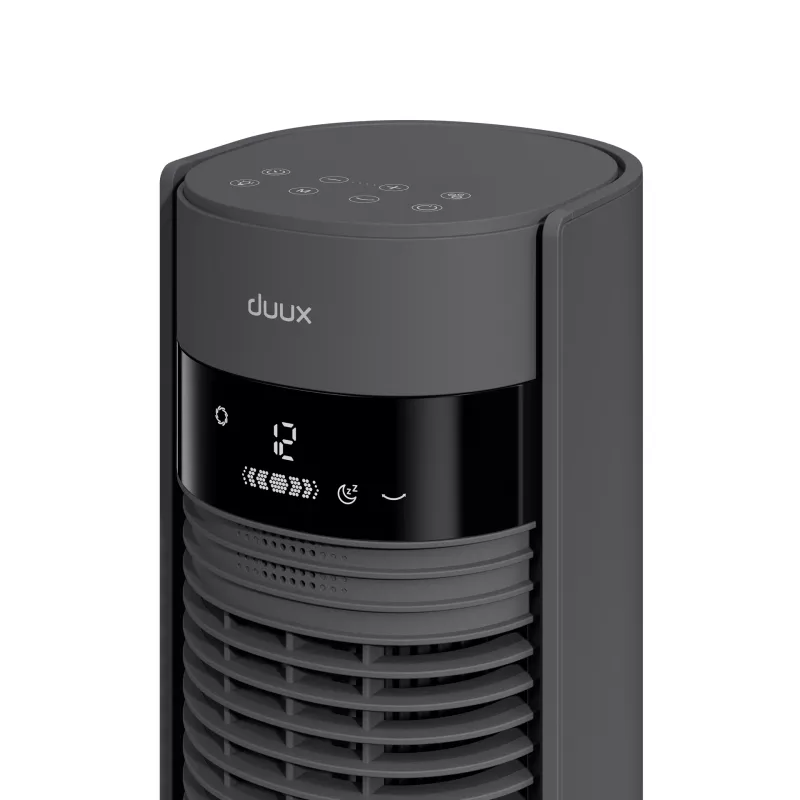Duux ventilators | Elevate | torņa ventilators | pelēks | diametrs 29 cm | ātrumu skaits 12 | svārstība | 4–40 W