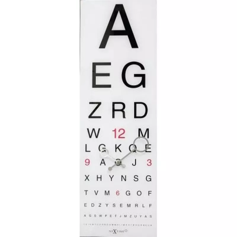 NeXtime pulkstenis 3067 Eyesight, 75x25,4 cm, Siena, Balts/Melns
