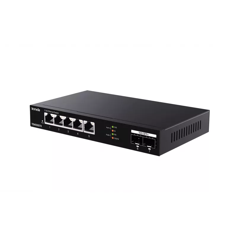 Tenda TEM2007X tīkla komutators 2.5G Ethernet 5 porti