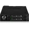 Diskdziņa nodalījuma adaptera rāmis icy dock MB092VK-B diviem 6,3 cm U.2 / U.3 NVMe SSD uz 3,5 collu nodalījumu (melns)