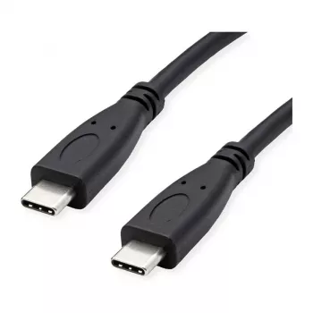 ROLINE RM USB 3.2 Gen 2 kabelis, C-C, ST/ST, 4K UHD-1, 10Gbit/s, Emark, 100W, melns, 0,5 m