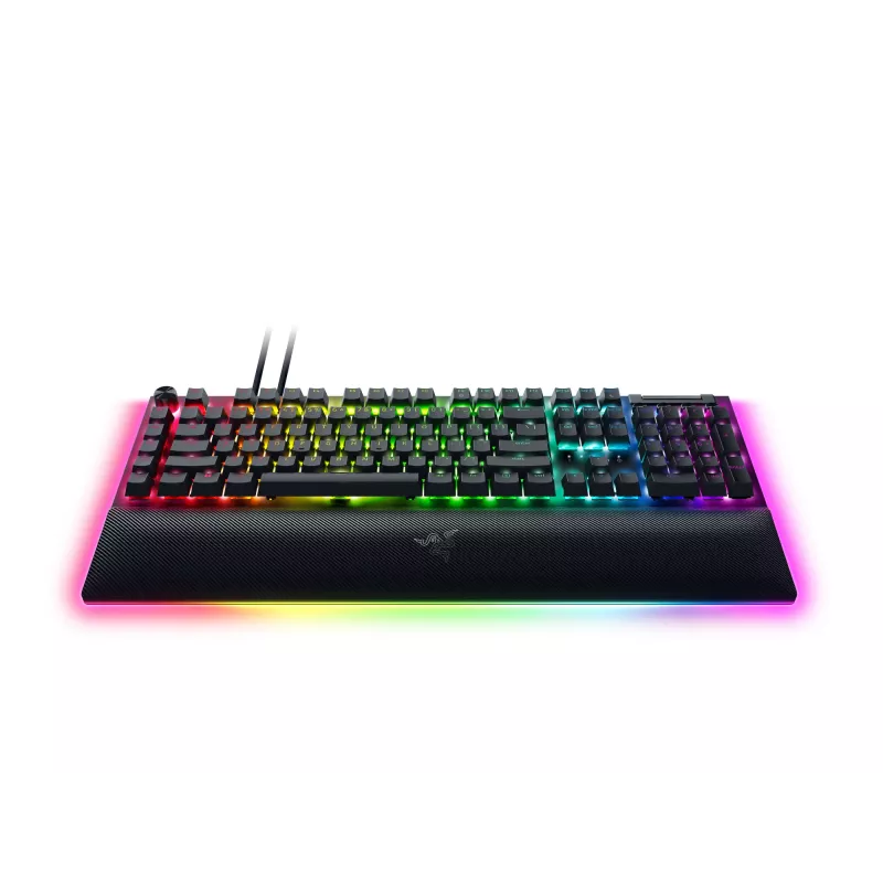 RAZER BlackWidow V4 Pro tastatūra ar zaļajiem slēdžiem - ASV izkārtojums