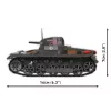 Cobi Panzer I Ausf. B būvkomplekts – 654 detaļas, detalizēts tanka modelis