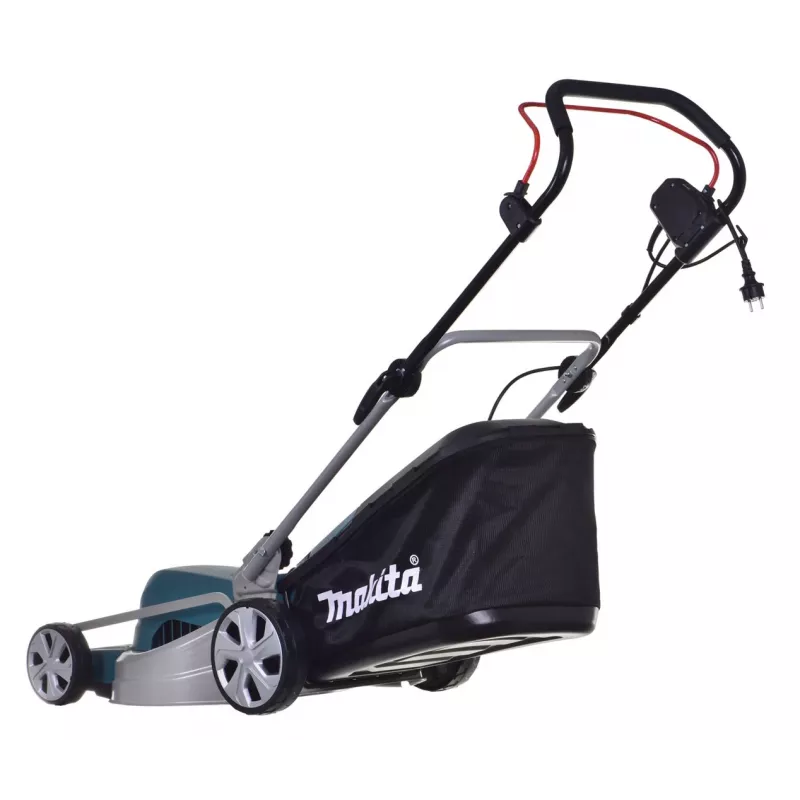 MAKITA ELEKTRISKAIS ZĀLES PĻĀVĒJS 1600 W 41 cm TĒRAUDA KORPUSS ELM4121