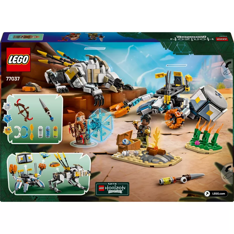 LEGO komplekts Horizon Adventures 77037 – Aloy un Varl pret bruņnesi un zāģzobi, 768 detaļas, 2 minifigūras