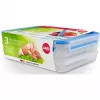EMSA 508556 pārtikas trauks Kvadrātveida 1 L Caurspīdīgs 1 gab.