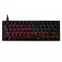 Mehāniskā spēļu tastatūra White Shark Shinobi-2 ar sarkanajiem slēdžiem, melna, ASV izkārtojums