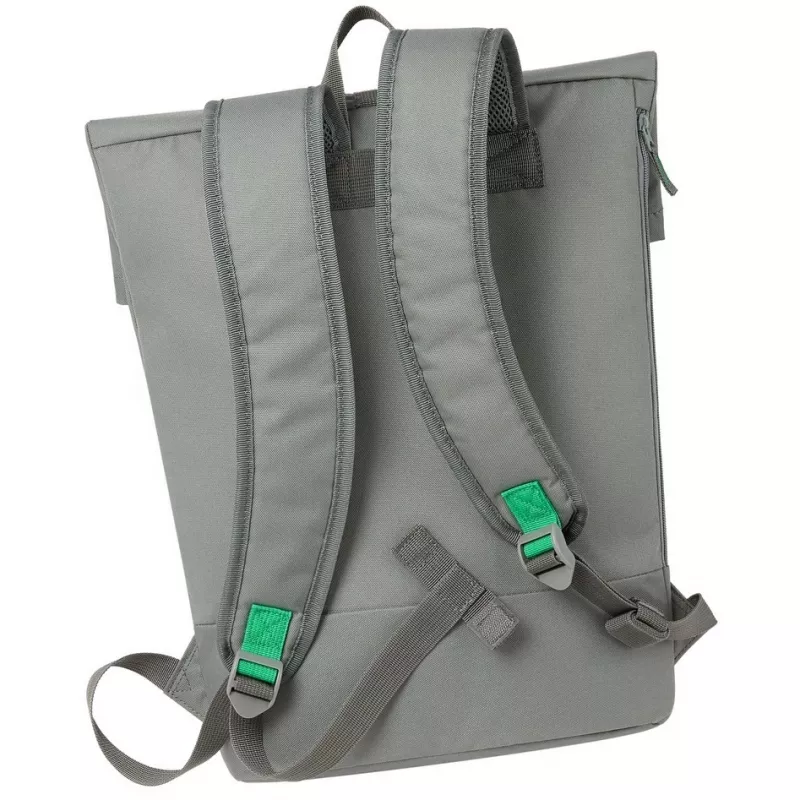 Pilsētas mugursoma Rivacase Gremio pelēka poliesters rPET 280x135x430mm