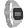Digitālais pulkstenis CASIO A168WA unisex sudraba — ūdensizturīgs, LED displejs