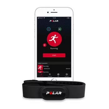 Polar H10 Size M-XXL - sirdsdarbības monitors mobilajam tālrunim, GPS pulkstenim, aktivitātes trekerim - melns (92075957)