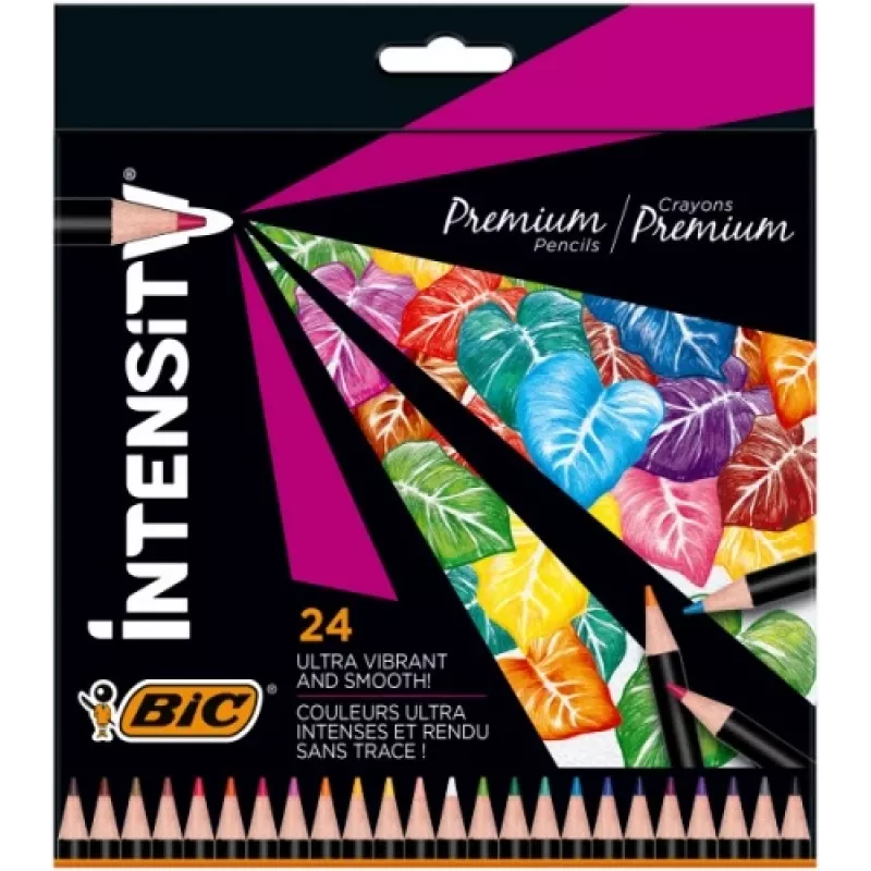 BIC Krāsu zīmuļi Intensity 24 krāsas 967823