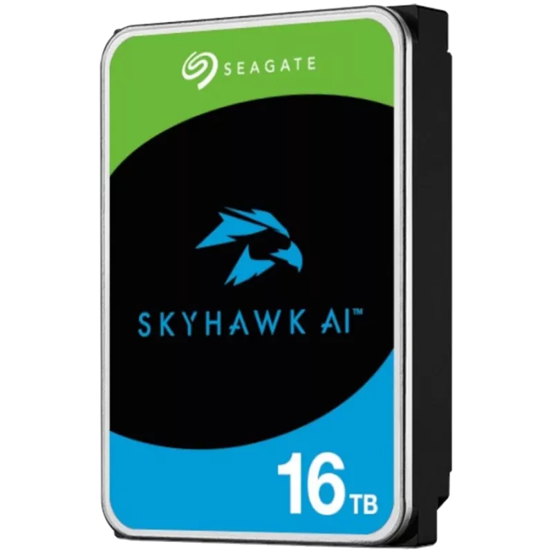 Seagate SkyHawk AI ST16000VE005 iekšējais cietais disks 16 TB 7200 RPM 512 MB 3,5 collu Serial ATA III