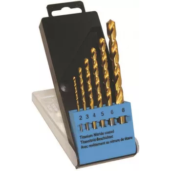Urbju komplekts c.k tools T3293 — HSS TiN pārklājums, 6 gab., DIN 338