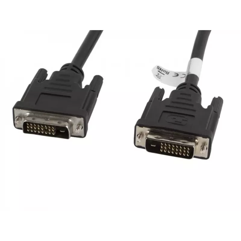 DVI kabelis Lanberg CA-DVID-10CC-0018-BK 1.8 m melns