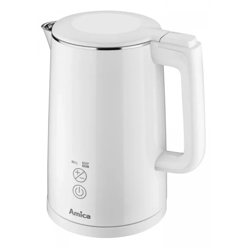 Elektriskā tējkanna AMICA 1,5L 2200W Sudraba