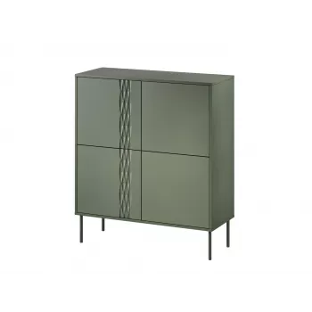 Cama 4D kumode TRESSE 100x40x110 matēts zaļš