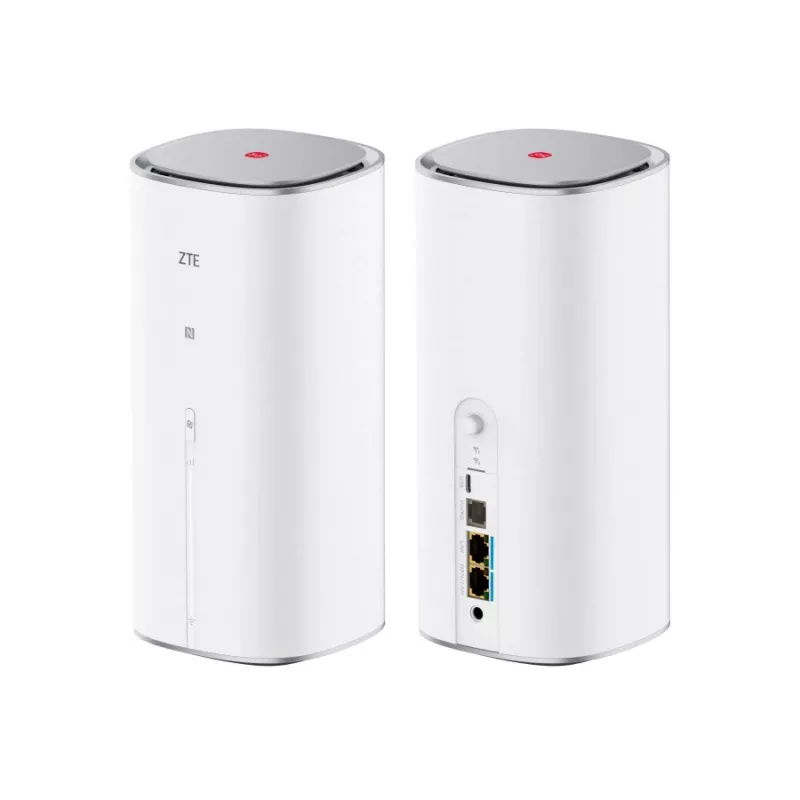 Maršrutētājs ZTE G5 Max Dual Band Wi‑Fi 802.11ac — 5G, Dual SIM, 1x 2.5GbE, USB‑C, 48V, balts