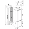 WHIRLPOOL Iebūvējamais ledusskapis WH SP70 T121, Platums 69 cm, Augstums 193,5 cm, Energoefektivitātes klase E, No Frost