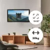 Maclean MC-416 TV Monitora sienas stiprinājums 13-32 30kg Sagāžams Pagriežams maks. VESA 100x100 Melna pulverkrāsojums LED OLED LCD Universāls Kronšteins Turētājs